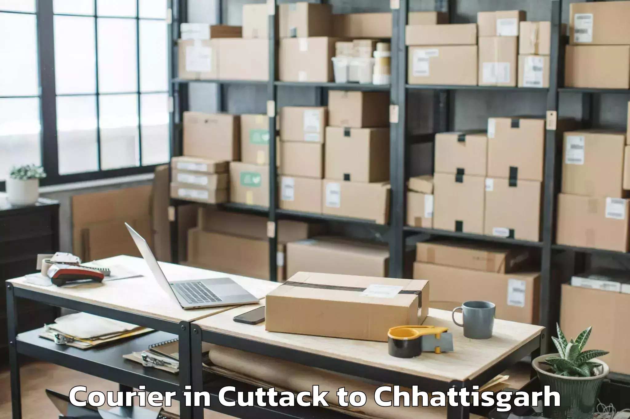 Book Cuttack to Sarangarh Courier Online